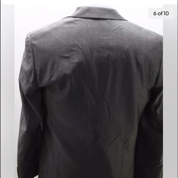 NWOT Jhane Barnes Men Blazer Wool Silk Gray Fitted 36R Lined 2 Buttons Sports - Picture 10 of 12